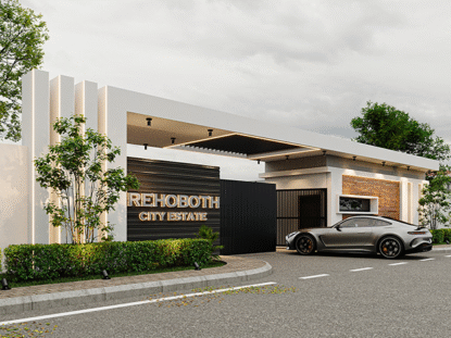 3D Drawing of entrance to Rehoboth City by Serene Scape Estates Limited